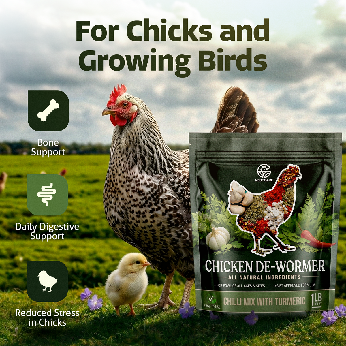 Nestcare Daily Worm Defense + Gut Support