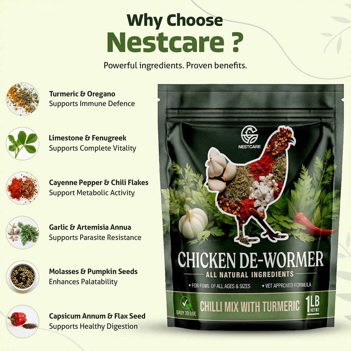 Nestcare Daily Worm Defense + Gut Support