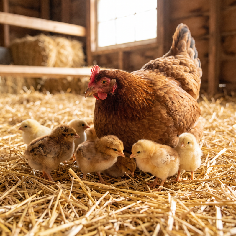 Healthy development in chicks